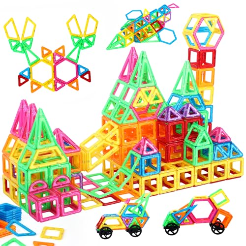 NorthBeland Blocos de construção magnéticos 96 peças, blocos magnéticos construção crianças, blocos construção crianças construções para meninos e brinquedos meninas 3 4 5 6 7 anos