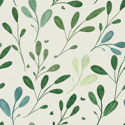 myforHD Papel de parede autocolante flores 44 cm x 300 cm papel de parede papel autocolante para móveis removível impermeável retro vinil PVC autocolante decorativos parede sala de estar quarto