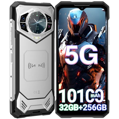 DOOGEE S200 Mobile resistente 5G Android 14, 32 GB + 256 GB (TF 2TB) telemóvel, bateria 10100 mAh/33 W Smartphone, Dimensity 7050 Octa Core, 6,72'FHD+ 120Hz 100 MP Câmara, Duplo SIM/NFC/OTG/GPS