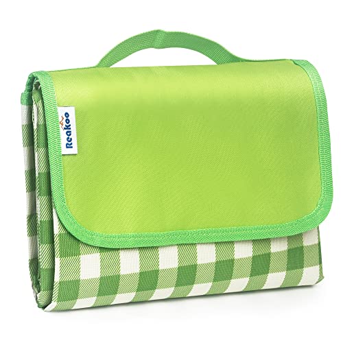 reakoo Cobertor de piquenique impermeável grande 200 x 200 cm, tapete portátil campismo ao ar livre, esteira de campismo e dobrável, esteira de praia, para viagens, piquenique, campismo, praia