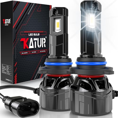 KATUR Lâmpada HB4 LED 120 W 30000 LM, 700% brilho lâmpadas HB4 LED 6000K Xenon branco Plug and Play mini tamanho 1:1 alta eficiência sistema de refrigeração lâmpada LED 9006 HB4, 2 peças