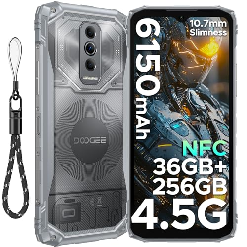 DOOGEE Blade 10 Ultra Energy telemóvel inquebrável 4,5 G, 36 GB + 256 GB/2TB /6150 mAh OTG / 64 MP/ 6,56" HD 90 Hz Android 15 telemóvel resistente duplo SIM/NFC/Face ID/Huellellell. A/IP68 /IP69K