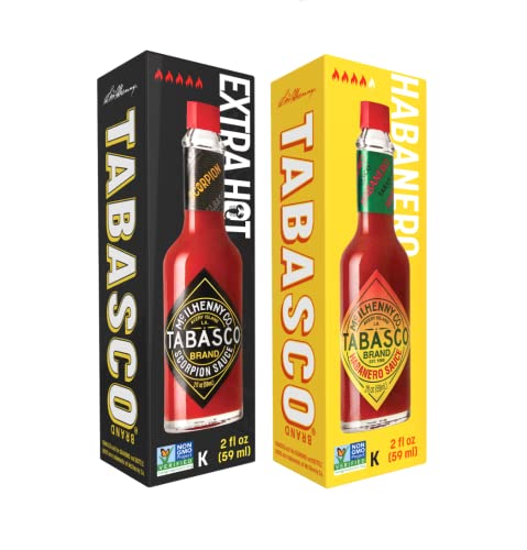 TABASCO® Duo - pacote molho Scorpion & Habanero (2 * 60 ml). O melhor molho para os mais corajosos e aventureiros.