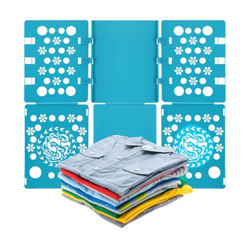 ZSMJAER Tábua para dobrar roupas de 58 x 68 cm, dobrador de camisas e t-shirts, fácil de usar para usar e guardar