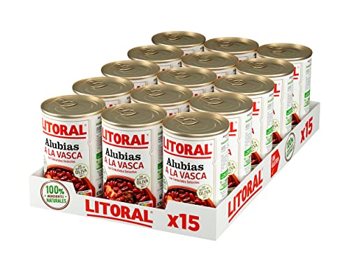LITORAL Lençóis à basca - prato preparado sem glúten - pacote de 15 x 430 g - total: 6,45 kg
