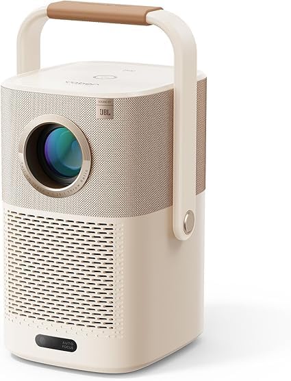Sound by JBL e 2,5 H Bateria incorporada: projetor portátil com WiFi Bluetooth, projetor Full HD 1080P nativo, auto-foco/keystone, projetor cinema em casa/exterior para telemóvel iOS/Android/STV Tick