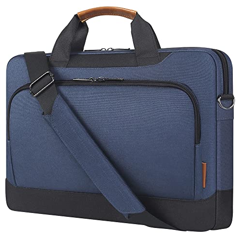 DOMISO 13,5-14 polegadas Capa portátil maletin homem com alça de ombro para Hp Probook/Dell Latitude/Lenovo Ideapad/Msi/Macbook, azul