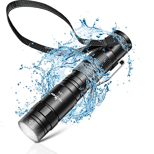 PEETPEN L21 Lanterna LED recarregável USB 500 metros longo alcance impermeável 5 modos potente pequena tocha para casa, campismo, caminhadas, emergência (L21)