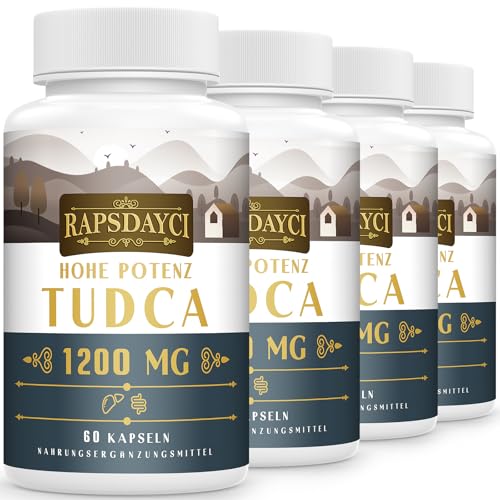 TUDCA ultra forte (1200 mg por porção), 240 cápsulas - Sais biliares de ácido tauroursodesoxicólico, suplemento hepático, sem OMG, sem glúten