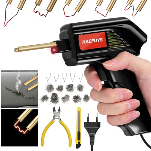 KAEFUYS Soldador de plástico 70 W plástico soldadura máquina 2 em 1 soldador de plástico com 805 peças grampos quentes grampos quentes ferramenta de soldagem carro para-choques reparação kit