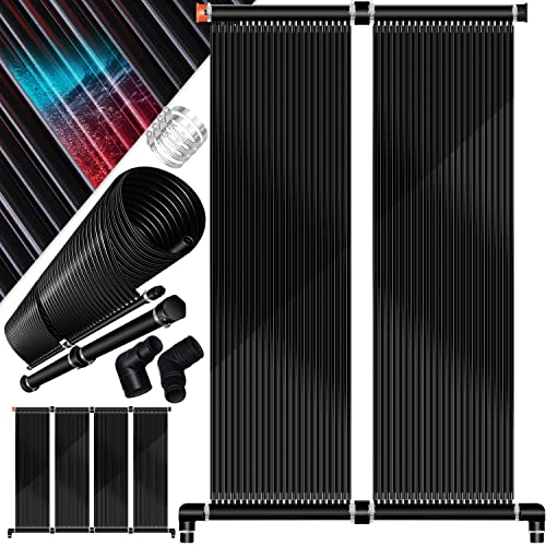 KESSER® Aquecedor solar para piscinas, aquecedor de água, aquecedor solar para piscinas, pode ser ampliado de acordo com as necessidades l plástico resistente a raios UV, 600 x 70 cm