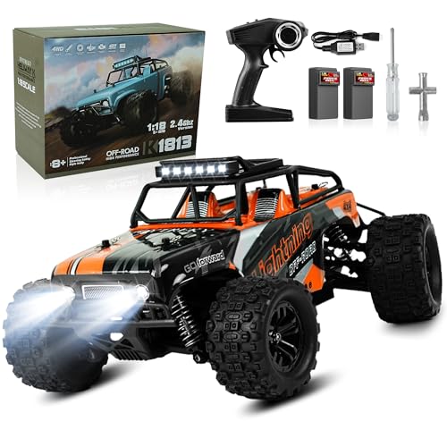 JOYTREKY Carro remoto, 1:18 carro telescópico adulto carro 40 km/h RC 4 x 4 2,4 GHz Monster Truck teledirecionado carro RC de corridas todo-o-terreno de brinquedo presente para crianças adultos