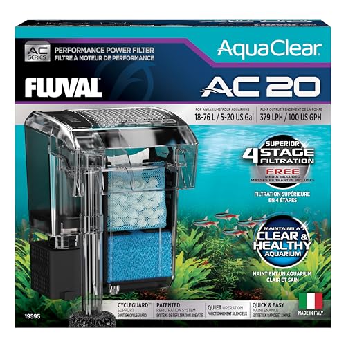 Fluval Filtro de mochila para aquário AquaClear AC20, 379 lph