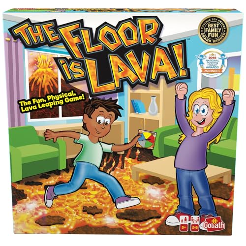 Goliath - A flor é lava! - Jogo de mesa interativo para crianças a partir dos 5 anos - desenvolve equilíbrio e coordenação - jogo familiar para interior ou exterior - 2 a 6 jogadores - 20 Min