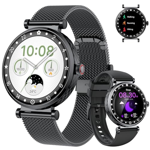 Relógio inteligente de fitness com chamada Bluetooth, mais de 110 modos desportivos, monitor de frequência cardíaca/sono, IP68 resistente à água