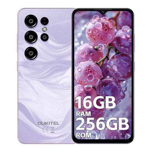 OUKITEL C1 Plus telefones celulares livres 2025-16 GB + 256 GB/1TB Smartphone, bateria 5000 mAh, ecrã HD de 6,52" Android 14 telemóveis, câmara 13 MP+5 MP, 4G Dual SIM/Face ID/OTG/3,5 mm Jack