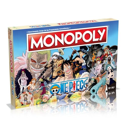 MONOPOLY Jogos de mesa - edição One Piece: 2-6 jogadores, jogos infantis e para adultos, presente perfeito, ideal para noites de jogos, desde 12 anos