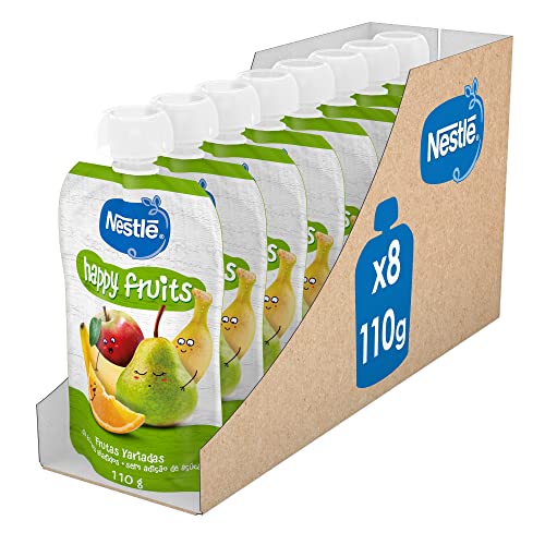 NESTLÉ Pure Happy Fruits 110 g, conjunto de 8