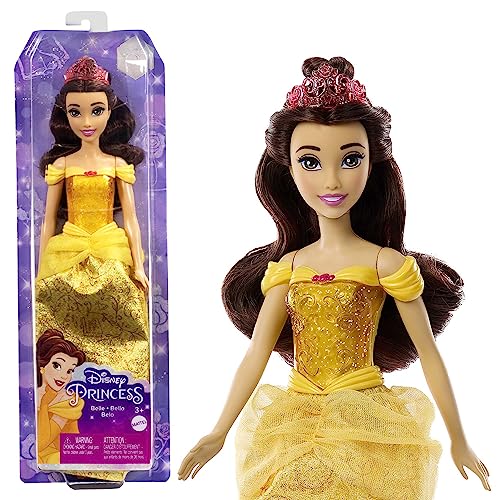 Mattel Disney Princess Bela boneca princesa filme A Bela e a Fera, brinquedo + 3 anos (HLW11)
