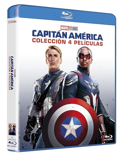 Capitan America 1-4 (Blu-ray) Pack 4 peliculas: El Primer Vengador (The First Avenger) / El Soldado de Invierno (The Winter Soldier) / Civil War / Brave New World