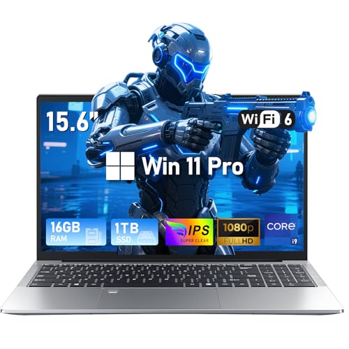 FUNYET Computador portátil i9-11900H Processador de 8 cores de 15,6 polegadas Gaming Laptop 16 GB DDR4 1 TB SSD IPS 1920 × 1080 Win 11 com RJ45 Type-C WiFi 6 BT 5.2 USB 3.0 TB eclado retro Iluminado