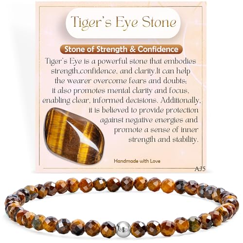 Farfume Pulseiras de contas para mulheres, 4 mm cristal prata de lei 925 pedra natural elástica com pedras preciosas para mulher, jóias de chakra presentes