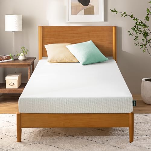 Zinus Colchão de espuma de 90 x 190 cm, ortopédico e ergonómico de firmeza média, suporte de 5 zonas, altura de 11 cm, certificado Oeko-Tex