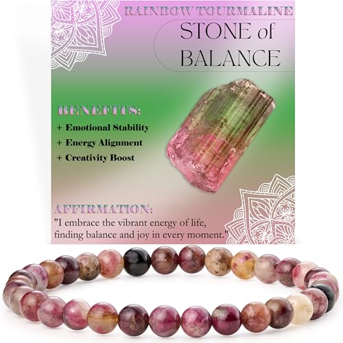 Bivei Pulseira de contas para mulheres 6 mm pedra semipreciosa natural Stretch cristal elástico jóias ioga presentes