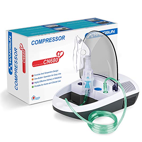 Hangsun Inalador nebulizador elétrico CN680 compressor bebé adulto para inalação de medicamentos líquidos