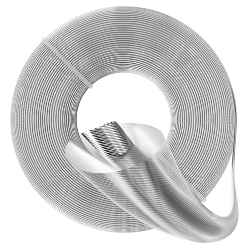 Forever Speed Linha de desengordurar de 2,4 mm x 50 m, fio de desboçador de aço, fio universal reforçado, resistente ao desgaste