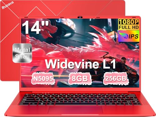 Computador portátil de 14 polegadas Celeron N5095 até 2,9 GHz Win11 8 GB 256 GB SSD expansão 1 TB 5G WiFi 1920 x 1080 FHD BT4,2 Mini HDMl USB 3.0 portátil com rato espanhol pelo Linha - vermelho M