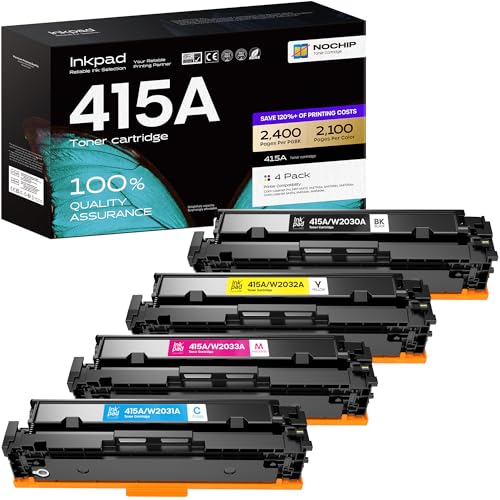415A Toner Kompatibel für 415 A 415X Toner für cor Laserjet Pro MFP M479fdw M479fnw M479fdn M454dw W2030A W2030X W2031A W2032A W2032A W20000002000020002000A 33A (Preto Ciano magenta amarelo)