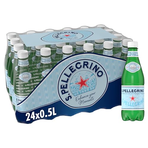 S. Pellegrino água mineral natural com gás 4 pacotes de 6 x 50 cl, 24 garrafas