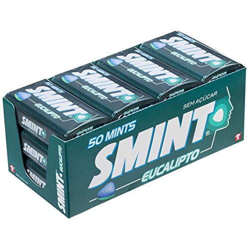 Smint Tin Eucalipto, caramelo comprimido sem açúcar, 12 unidades de 35 g. (Total 420 gr.)