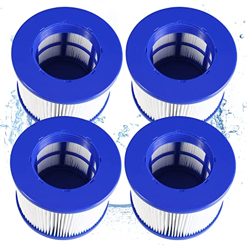 Denkmsd Filtro de água para HWC-E32, cartucho de filtro disponível como padrão ou aparafusado, 75 x 100 mm, altura 75 mm, cartucho de filtro de hidromassagem (4 unidades)