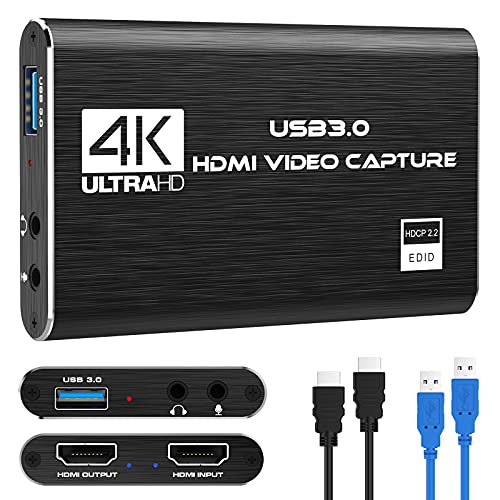 Rybozen Game Capture cartão USB 3.0 vídeo card HD 1080P gravação de vídeo HDMI com transmissões ao vivo, dispositivo de streaming para Windows Linux OS X System