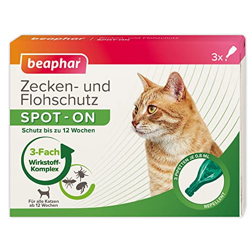 Beaphar Proteção contra carraças e pulgas Spot-On 3 x 0,03 FL. oz