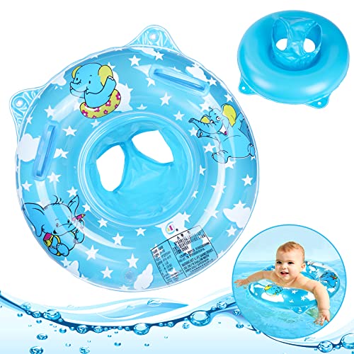 Flintronic Flutuador bebé, anel de natação insuflável para bebé, assento de piscina para crianças, anel de natação flutuante para bebés/meninos/meninas 6-36 meses