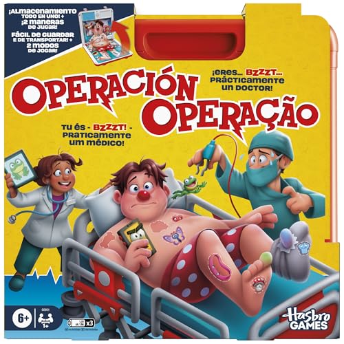 Conjunto de mesa eletrónico operação com estojo tudo em um - versão espanhol-português