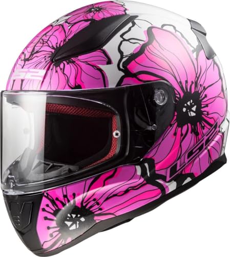 LS2, Capacete integral de Moto Rapid, Poppies, M