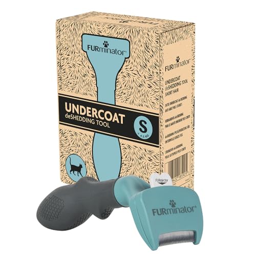 FURminator deShedding Tool S, escova para gatos pequenos de pelo curto para remover o subpêlo, embalagem reciclável