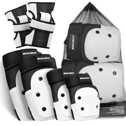 Equipamento de proteção para adultos adolescentes joelheira Set cotoveleiras protetores de pulso 6 em 1 conjunto de proteção para patinagem bicicleta skate esqui proteções patins kit de proteção