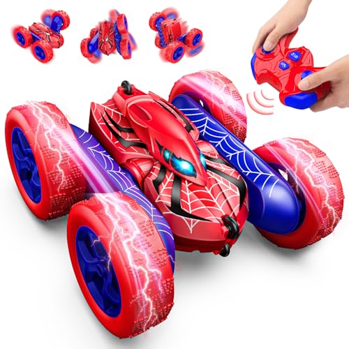 Dreamlandia Carro telescópico crianças 3 4 5 6 7 8 anos, 2,4 Ghz, 360° rotação com luzes, carro RC Monster Truck brinquedo meninos meninas 3-12 anos, tipo C bateria recarregável, presente aniversário