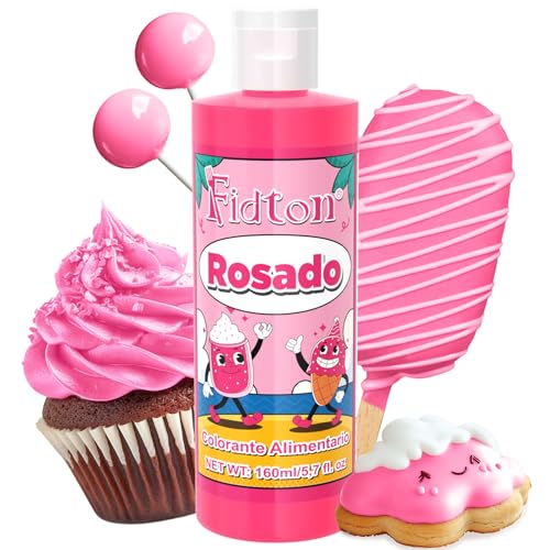 Corante alimentar 160 ml - grande capacidade corantes alimentares substituição altamente concentrada para decoração de bolos, cor alimentar para Fondant cores, Macarrão - rosa