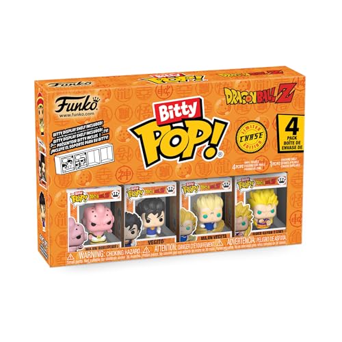 Funko Bitty Pop! DBZ - Goku & Nimbus 4 PK - Gohan, Raditz, Piccolo e uma minifigura misteriosa surpresa - 0,9 polegadas (2,2 cm) - Dragon Ball Z colecionável- Repita empilhável incluída fãs