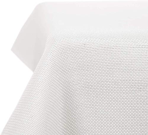 Deconovo Toalha de mesa retangular para sala de jantar, cozinha ou salão. Efeito linho.