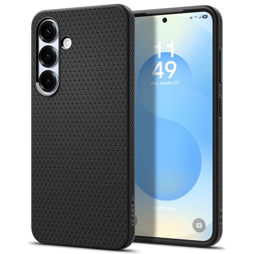 Spigen Capa Liquid Air compatível com Samsung Galaxy S25 5G - preto mate