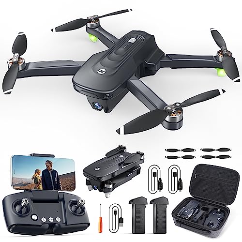 Holy Stone HS175D Drone com câmara 4K para adultos, motor sem escovas, WIFI 5G e 2,4 G, RC Quadcopter dobrável com GPS Auto Return, 46 minutos de voo, círculo de voo, modo sem cabeça