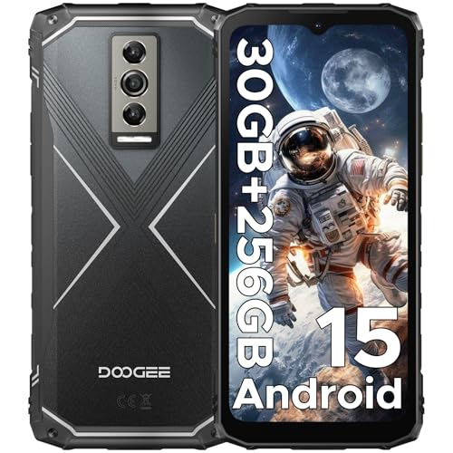 DOOGEE BLADE10 Pro telemóvel resistente Android 15, telemóvel inquebrável 30 GB + 256 GB/2TB, 50 MP câmara telemóvel rugerizado, smartphone livre 6,56" HD + telemóvel anti-choques, 5150 mAh bateria