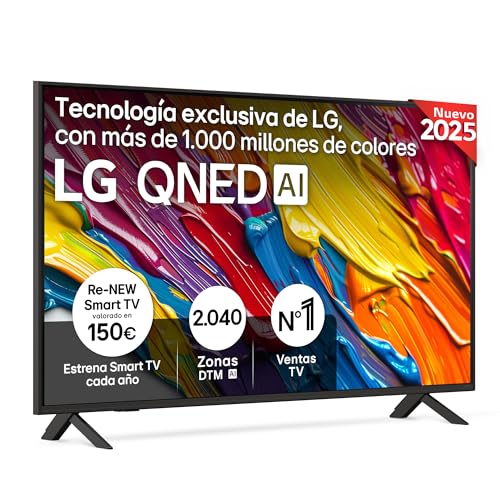 LG 50QNED84A6C TV, 50", QNED 4K, Smart TV, WebOS 25, Super Upscaling, Visão Dolby e Atmos, Alexa/Google Assistant, preto